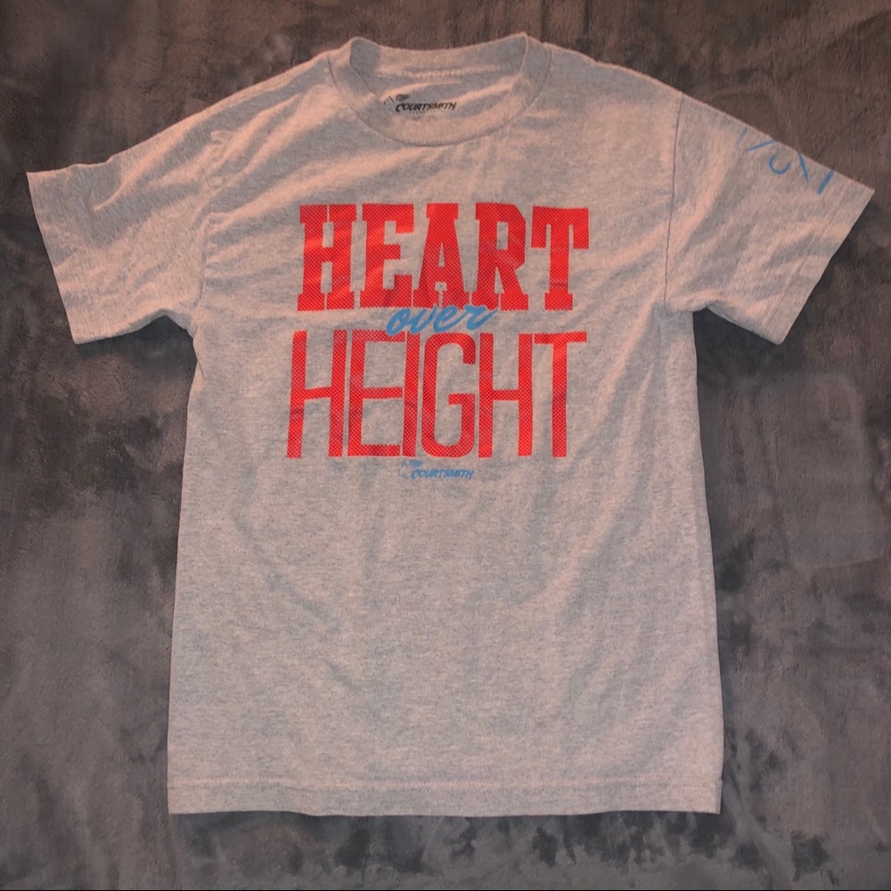 Heart Over Height CourtSmith Gray T-shirt